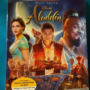 Disney Aladdin Blu-ray with Blue and Gold Cover